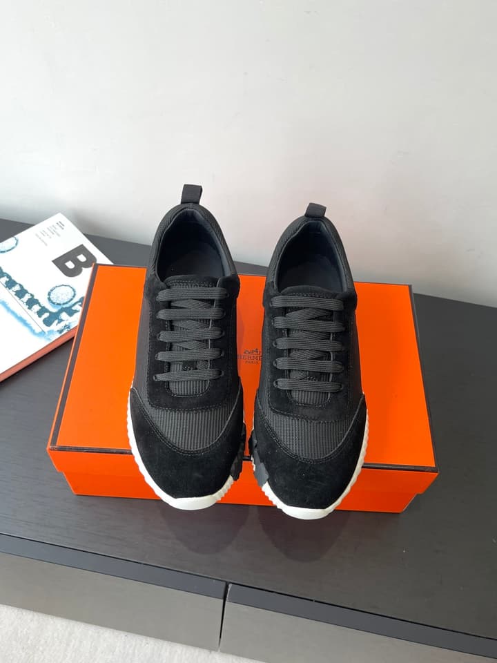 Hermès Classic Couple's Casual Sneakers in Black