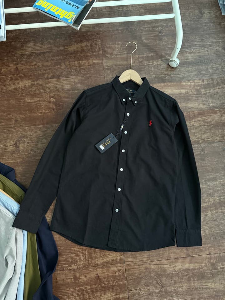 Ralph Lauren Oxford Long-Sleeve Shirt – 2025 Collection in Army Green