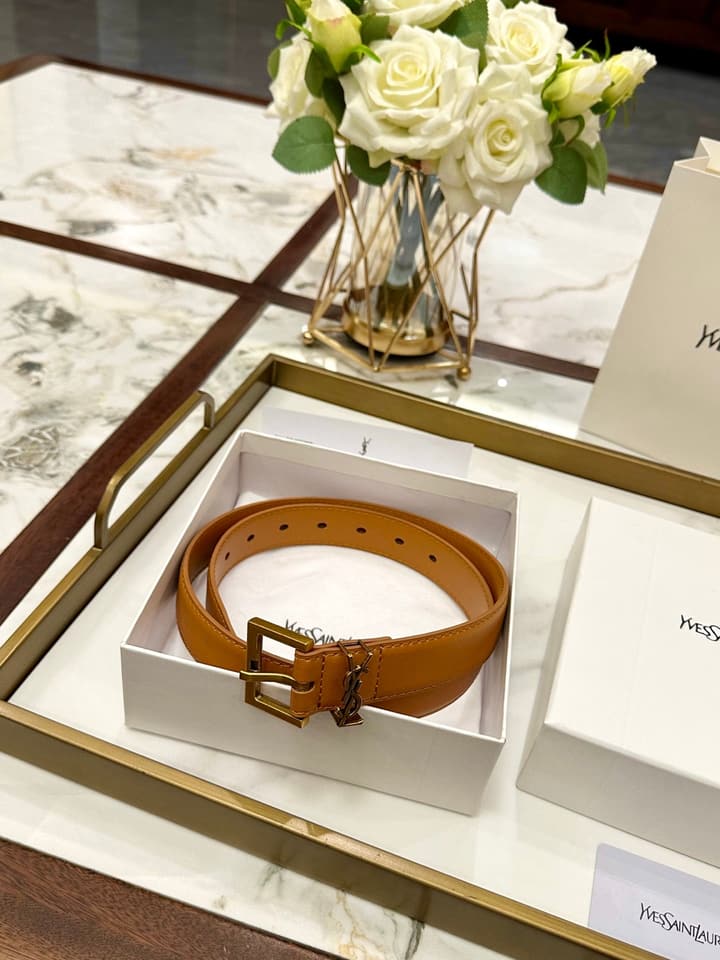 Saint Laurent Classic Leather Belt – 3.0cm