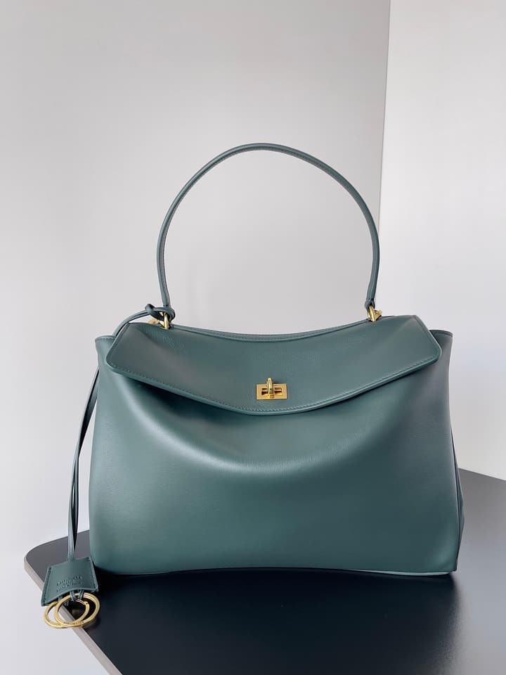 Balenciaga Rodeo Medium Shoulder Bag – 2024 Collection in Dark Green