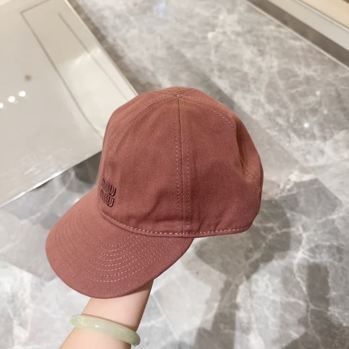 Miu Miu Classic Embroidered Baseball Cap