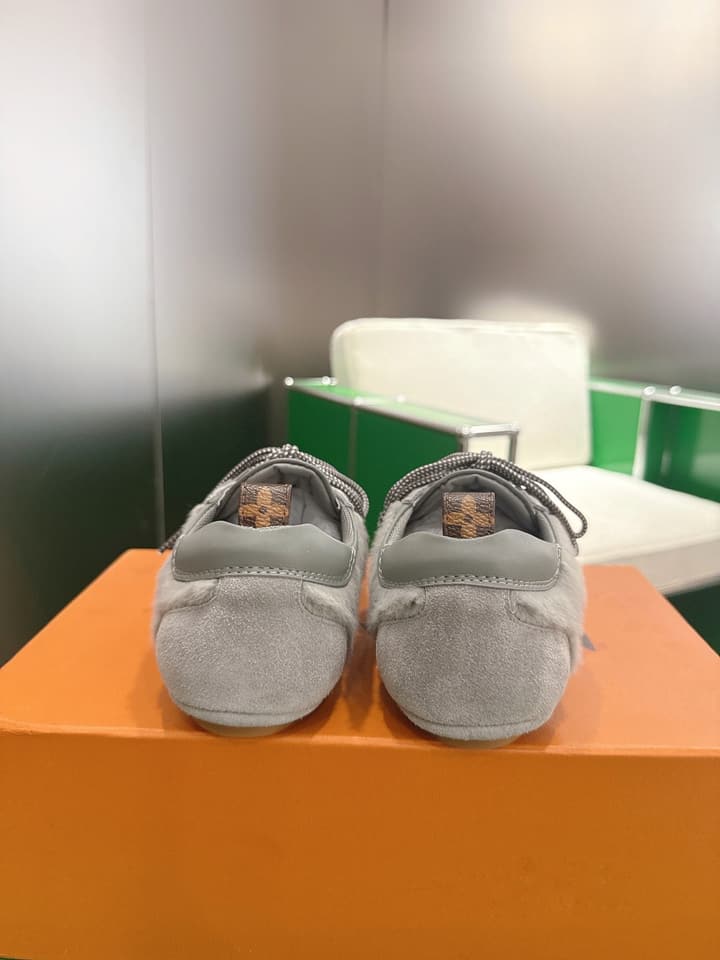 Louis Vuitton Sneakerina Ballet Sneakers in Chocolate Brown