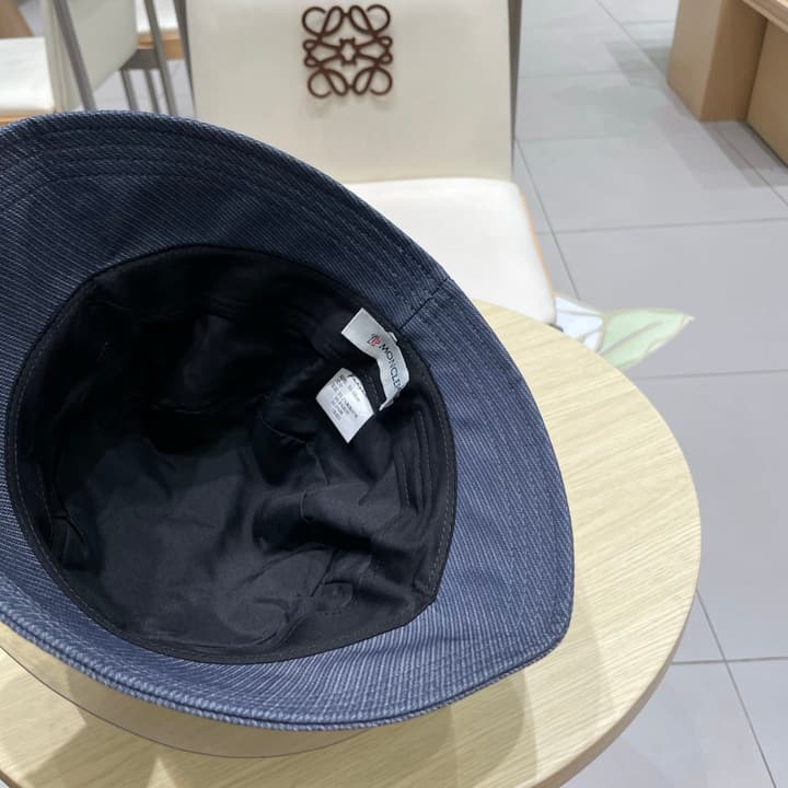 Moncler 2025 Autumn Bucket Hat in Black