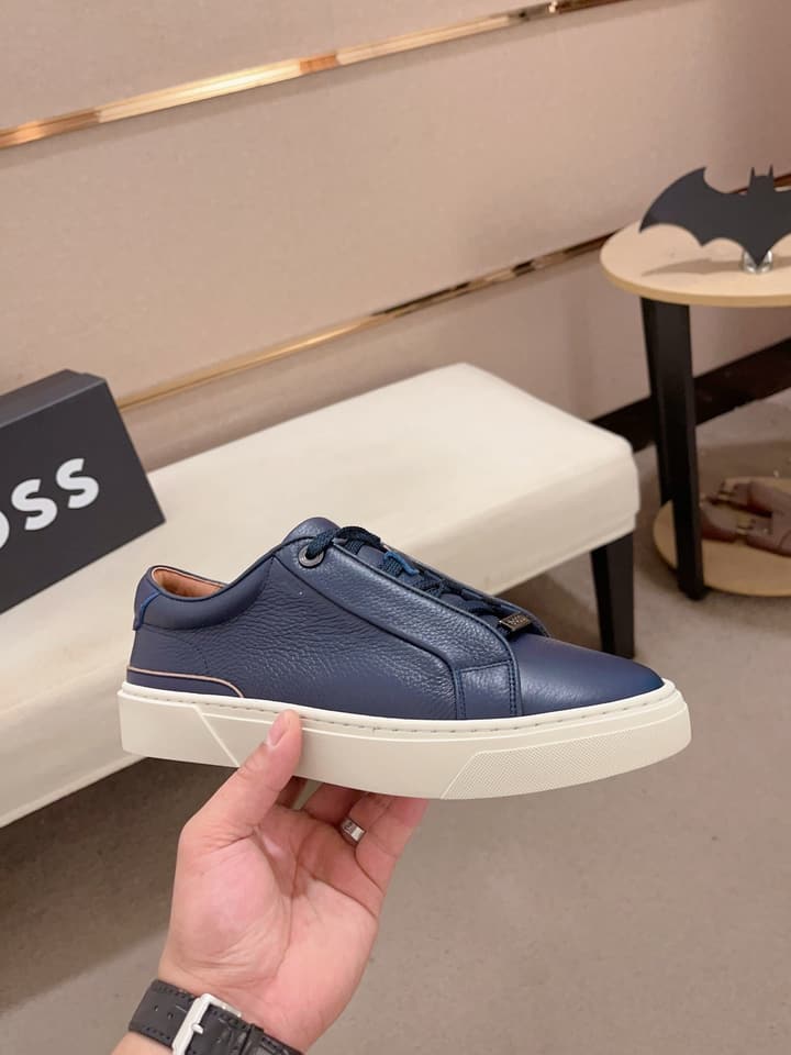 Boss Premium Casual Men's Sneakers in Black Monochromatic