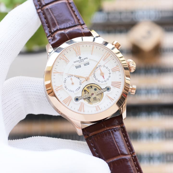 Patek Philippe Men's Automatic Tourbillon Watch – New Collection