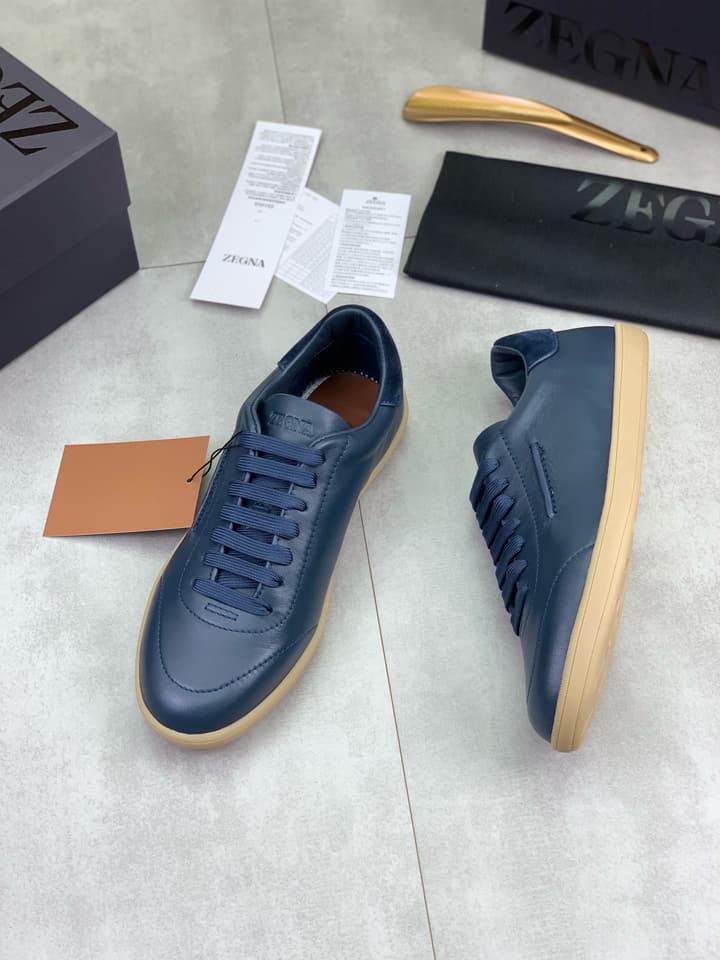 Zegna 232 Suede Calfskin Sneakers