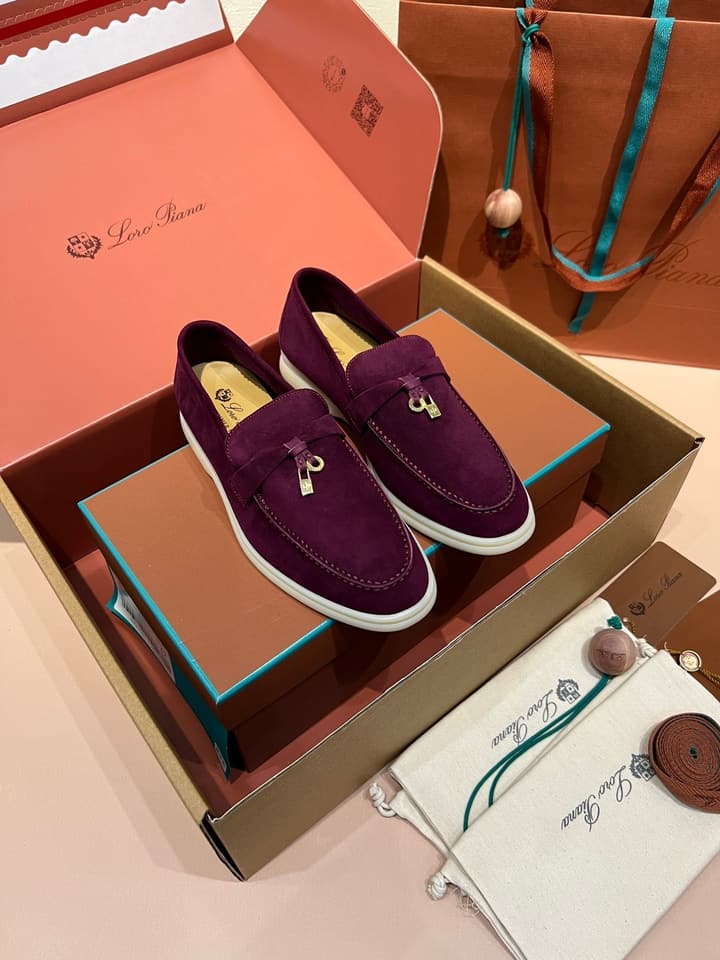 Loro Piana My Charms Suede Mules