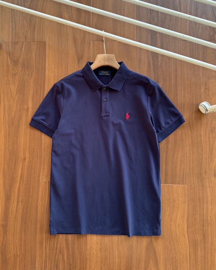 Ralph Lauren Pure Cotton Business Casual Polo Shirt in Army Green