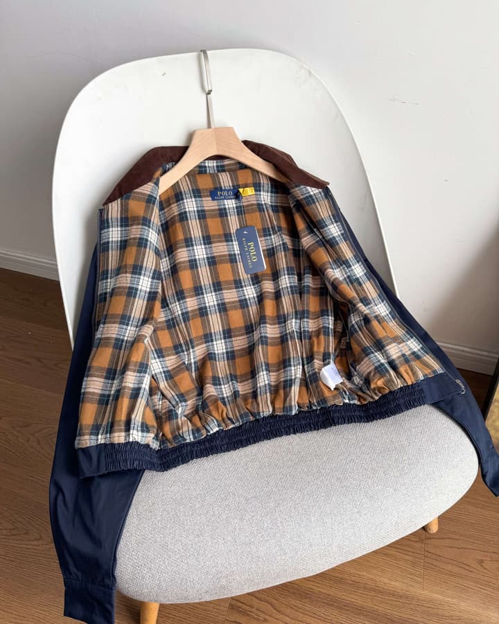 Ralph Lauren Campus Collared Jacket in Blue