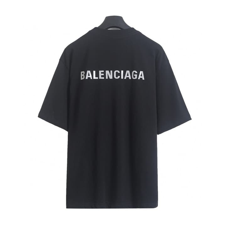 Balenciaga Laser Reflective Logo T-Shirt – 26SS in Black