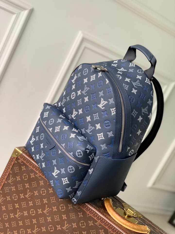 Louis Vuitton Discovery PM Backpack – Monogram Shadow in Navy Blue Monogram Shadow