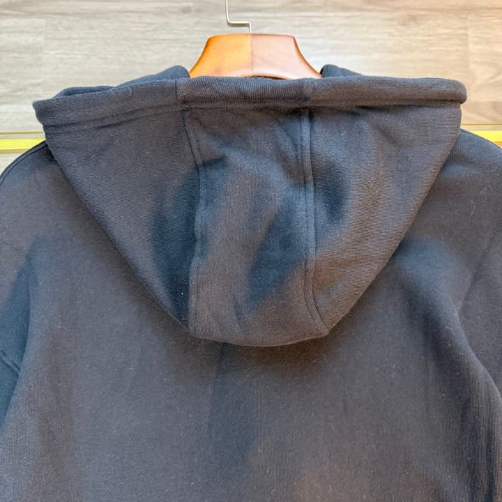 Loewe Anagram Leather Embroidered Hooded Sweatshirt – 25FW in Dark Charcoal