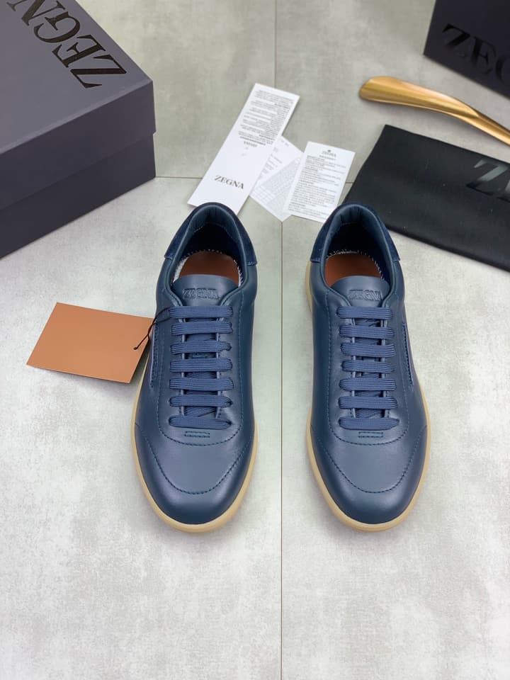 Zegna 232 Suede Calfskin Sneakers