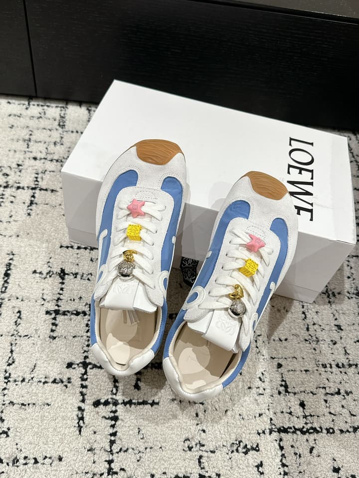 Loewe Ballet Runner 2.0 Unisex Sneakers – 2025 Collection in White And Light Blue