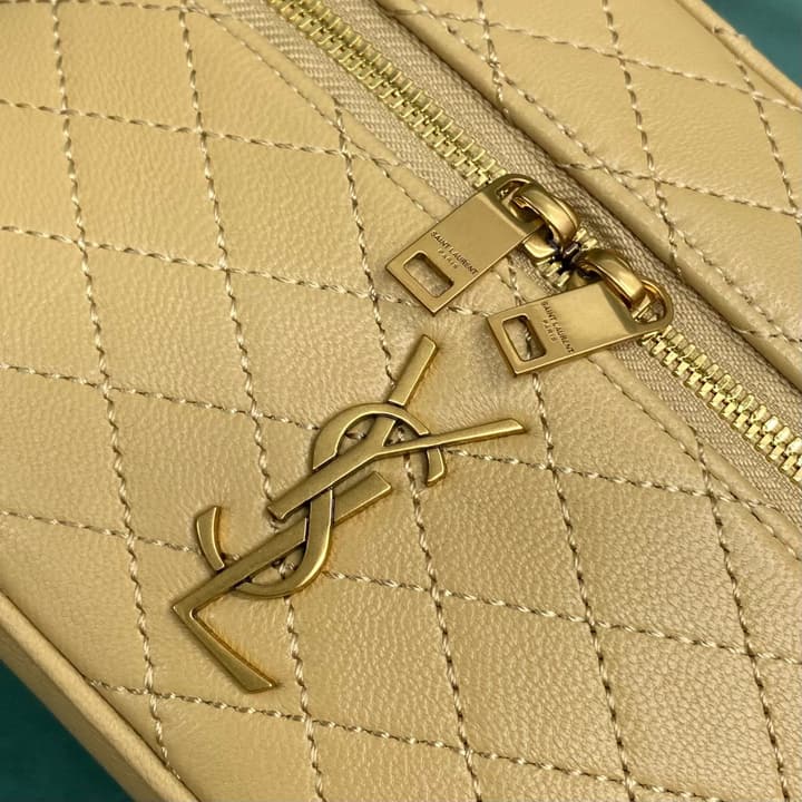 Saint Laurent Gaby Mini Vanity Bag in Apricot