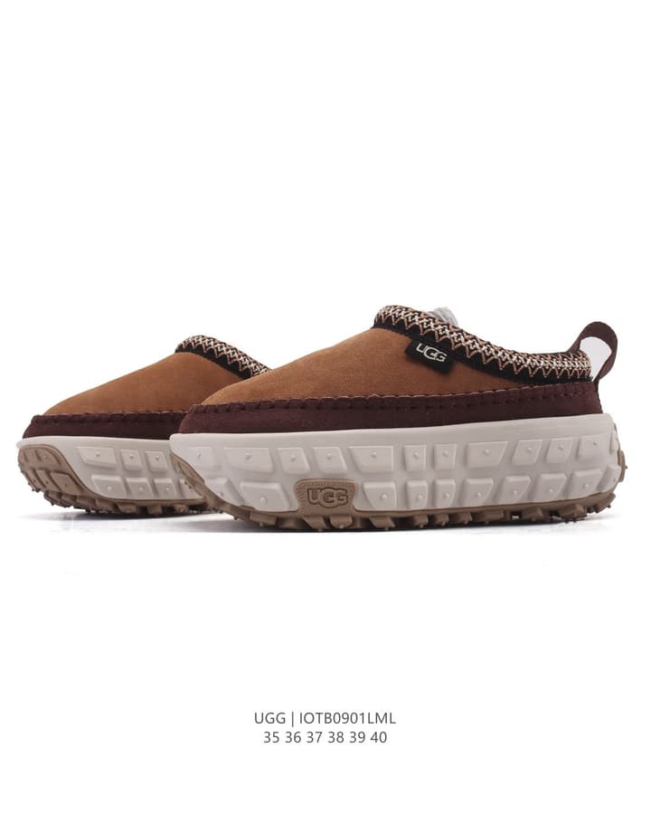 UGG Tire Sole Cotton Slippers Snow Boots in White