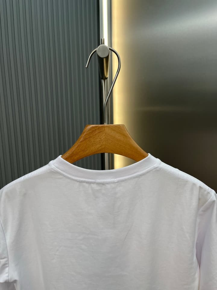 Celine Triomphe Embroidered Loose T-Shirt in Grey