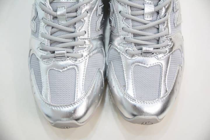 Miu Miu x New Balance MR530 SL Distressed Sneakers in Beige