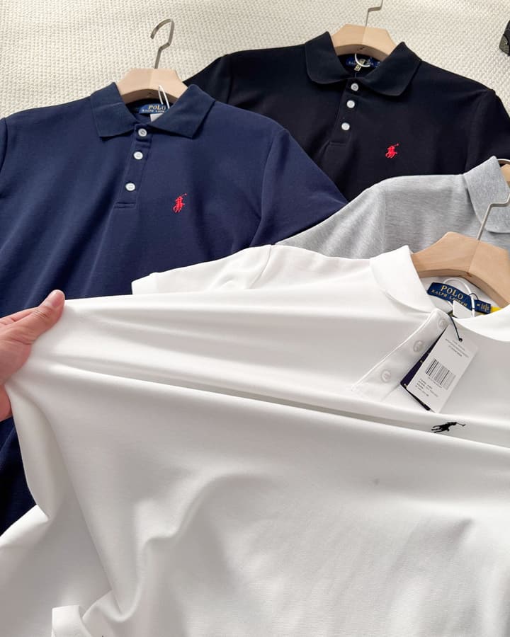Ralph Lauren Small Pony Embroidered Polo Shirt in Black