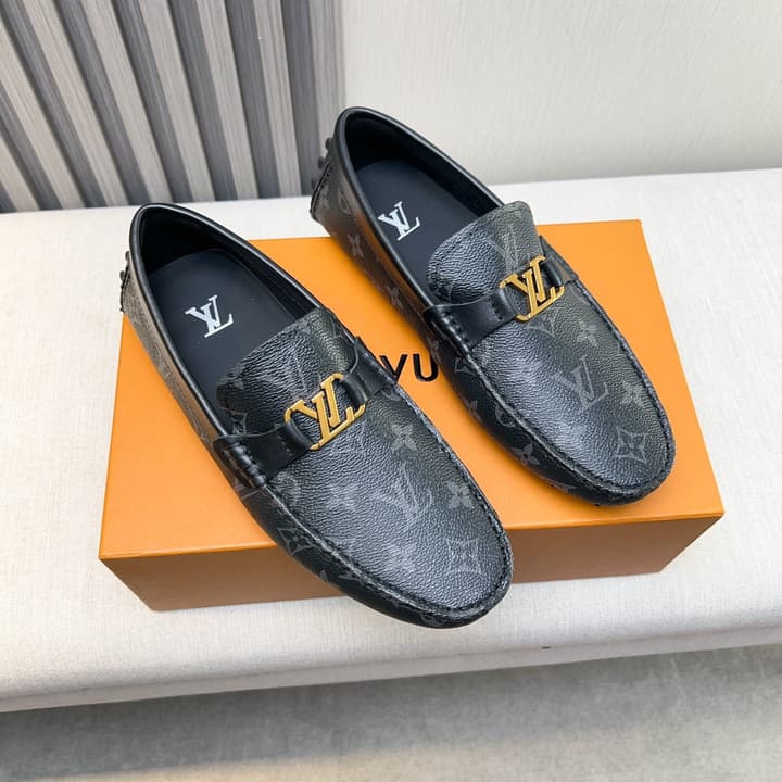 Louis Vuitton Monte Carlo Moccasin Loafers in Black Smooth Leather