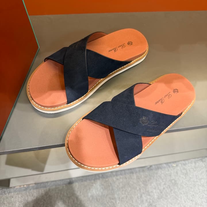 Loro Piana Summer Walk Crisscross Mules