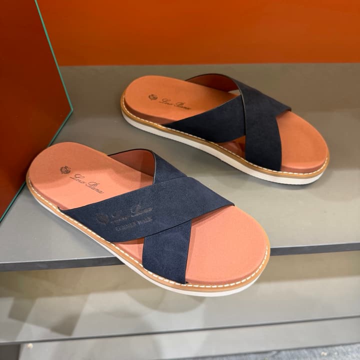 Loro Piana Summer Walk Crisscross Mules