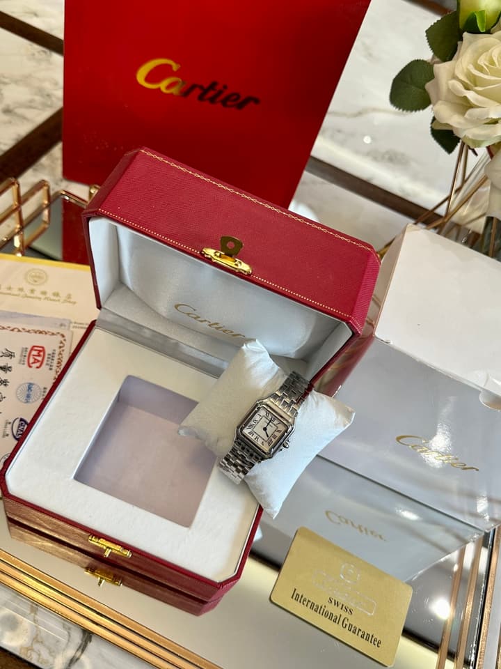 Cartier Panthère Ultra-Thin Steel Watch – 24x24mm