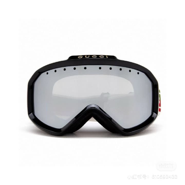 Gucci Ski Goggles in Black Frame, Silver Lens