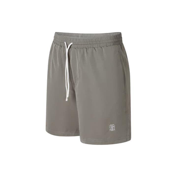 Brunello Cucinelli Embroidered Swim Trunks in Navy Blue