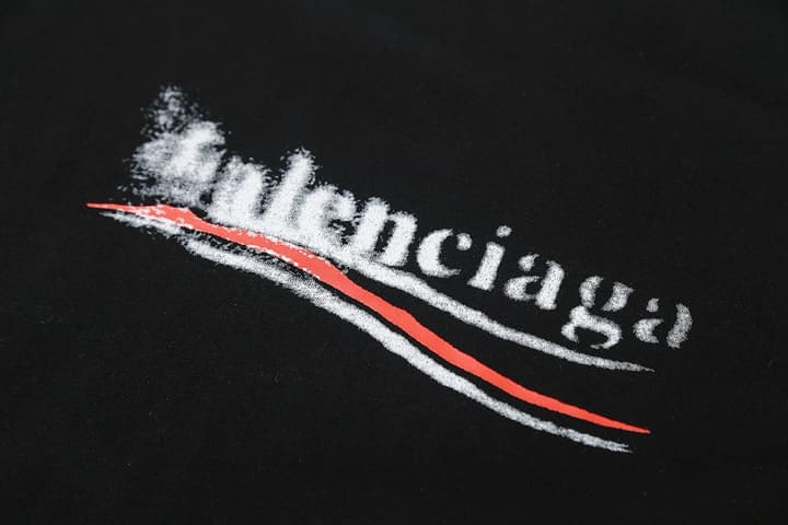 Balenciaga Blurred Cola Print T-Shirt – 26SS in Black