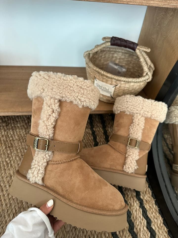 UGG Platform Shearling Snow Boots