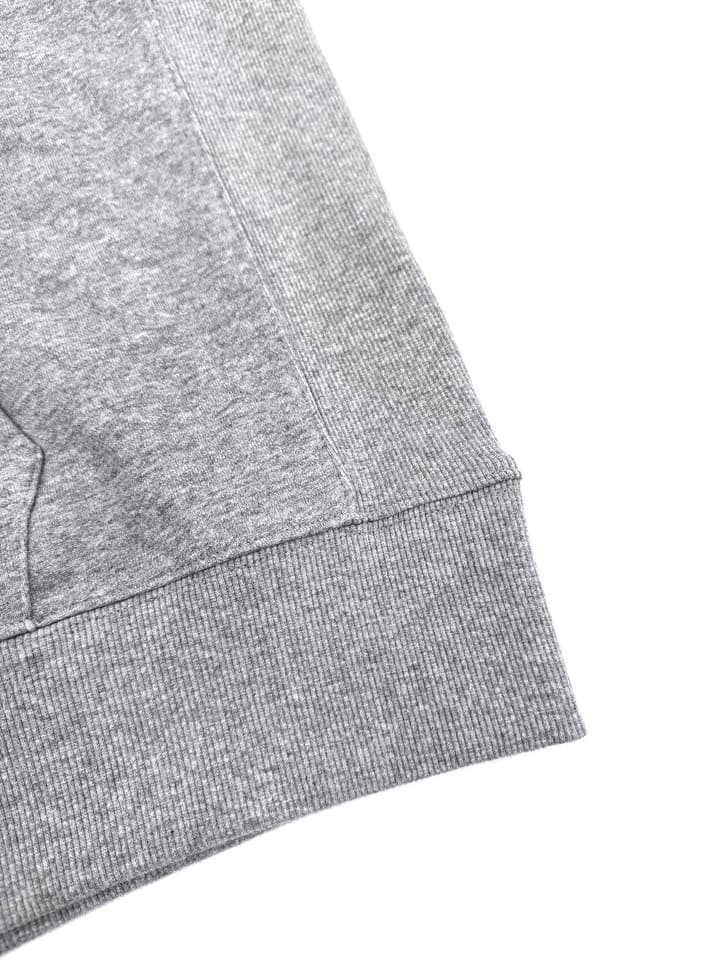 Celine Flocked Hooded Sweatshirt in Heather Gray Flocked Logo Hoodie