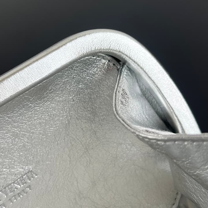 Bottega Veneta Knot Evening Clutch – Christmas Limited Edition in Silver