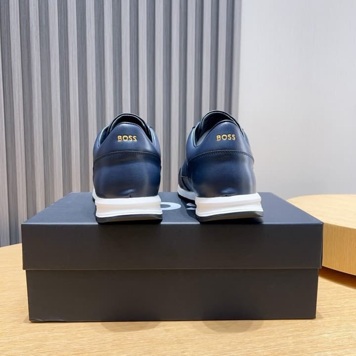 Boss Classic Driving Shoes in Black With Polished Toe
