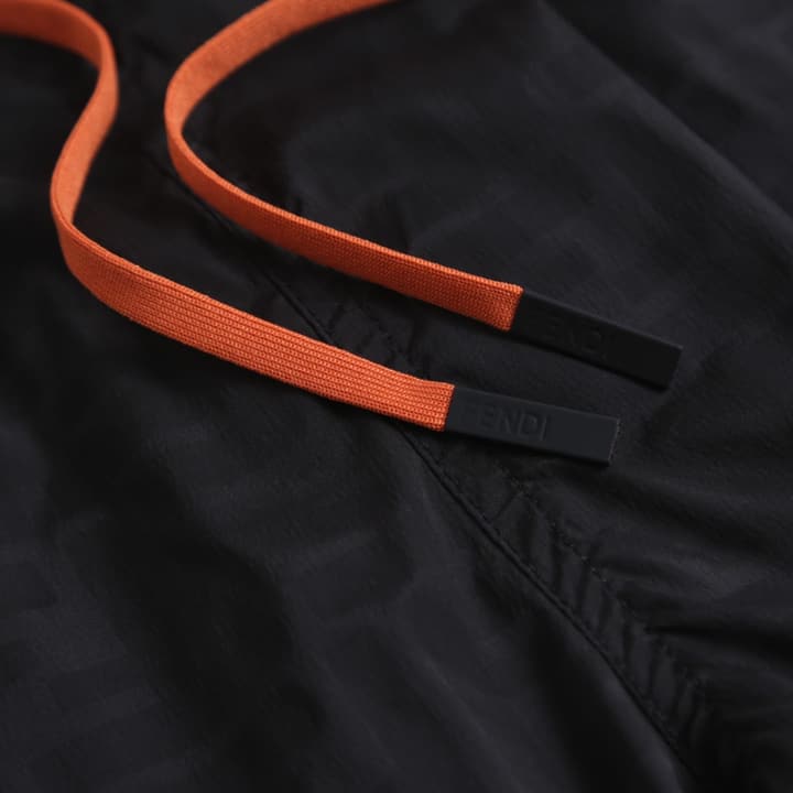 Fendi Water-Reactive Monogram Swim Trunks in Black