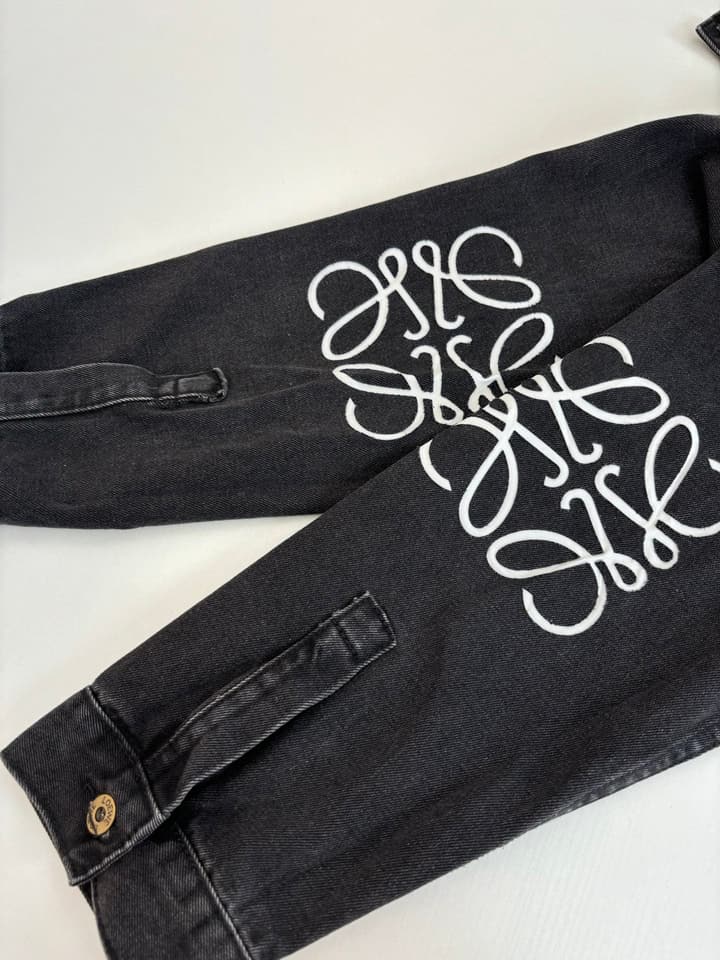Loewe Anagram Denim Jacket – 24FW in Black Denim