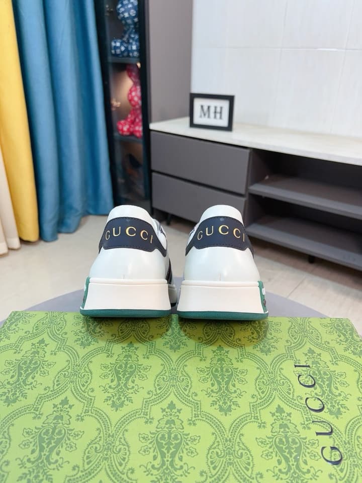 Gucci New Season Casual Fashion Sneakers in Black With Web Stripe