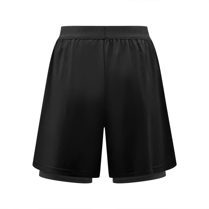 Louis Vuitton Double-Layer Sports Shorts in Matte Black