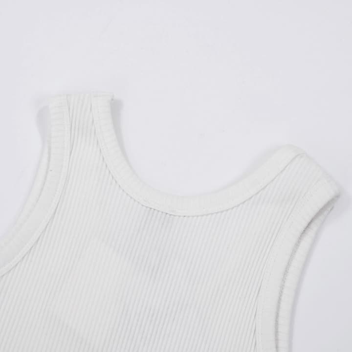 Loewe Classic Embroidered Tank Top – 2023SS in White