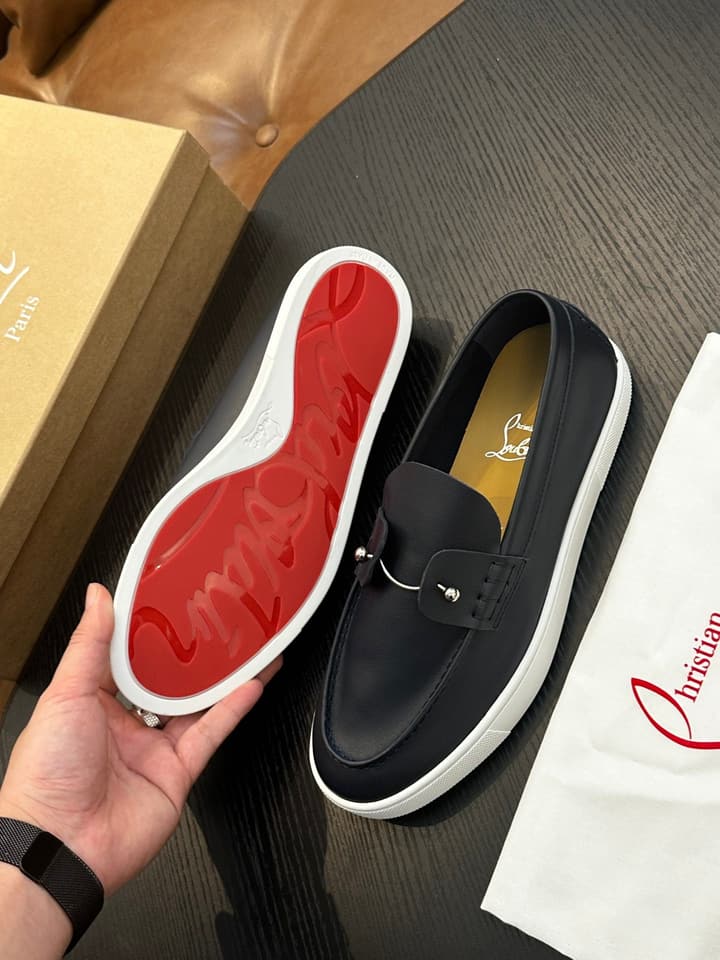 Christian Louboutin Men's Casual Sneakers in All White