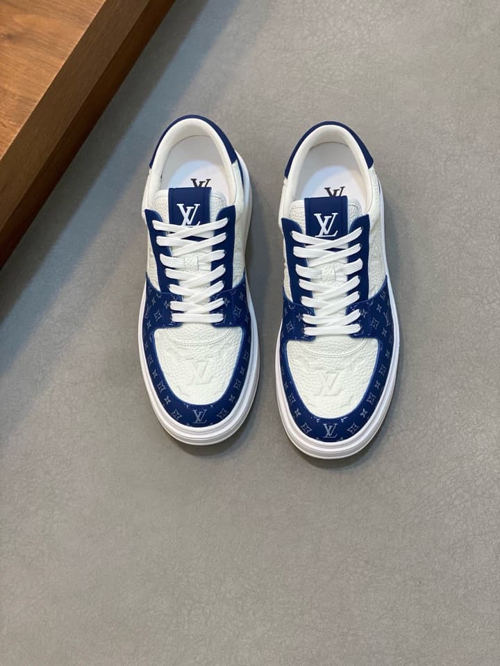 Louis Vuitton Nappa Leather Lightweight Sneakers in All White