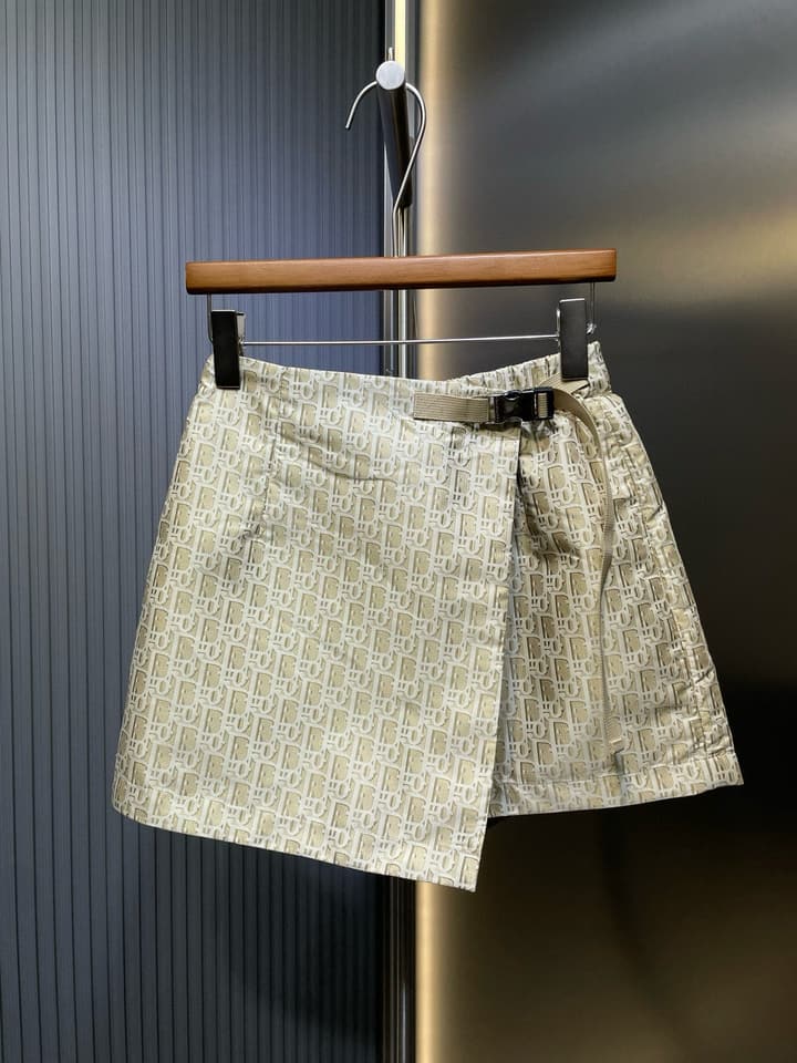 Dior Jacquard Belted Skirt-Shorts – 2024 Collection