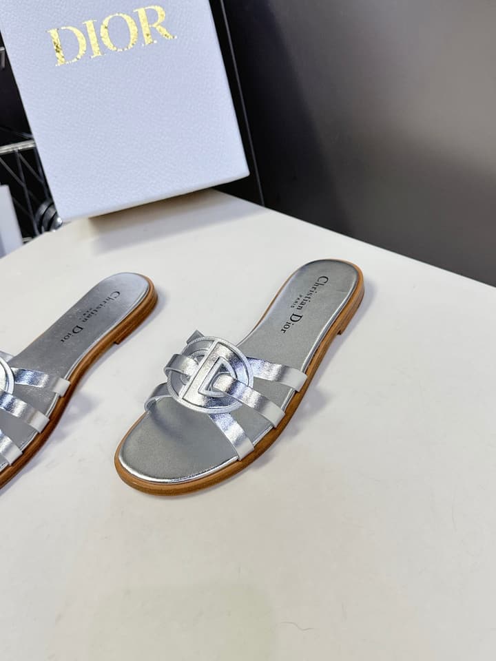 Dior CD Slides – 25SS in Black