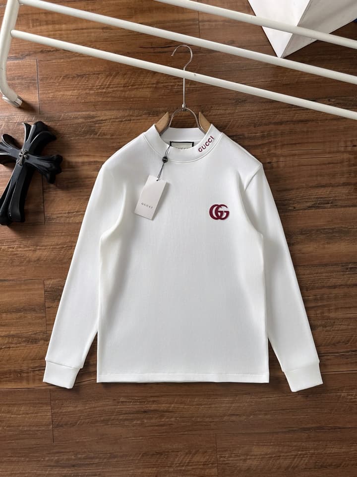 Gucci Long Sleeve T-Shirt – 2025FW in Black With Light Logo