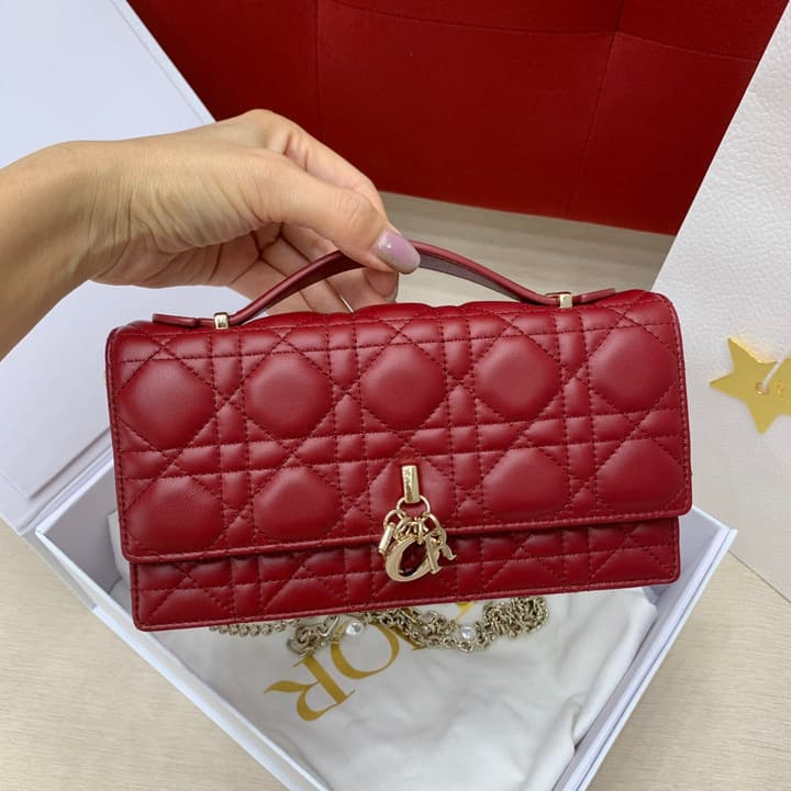 Dior Miss Mini Chain Handbag in Beige
