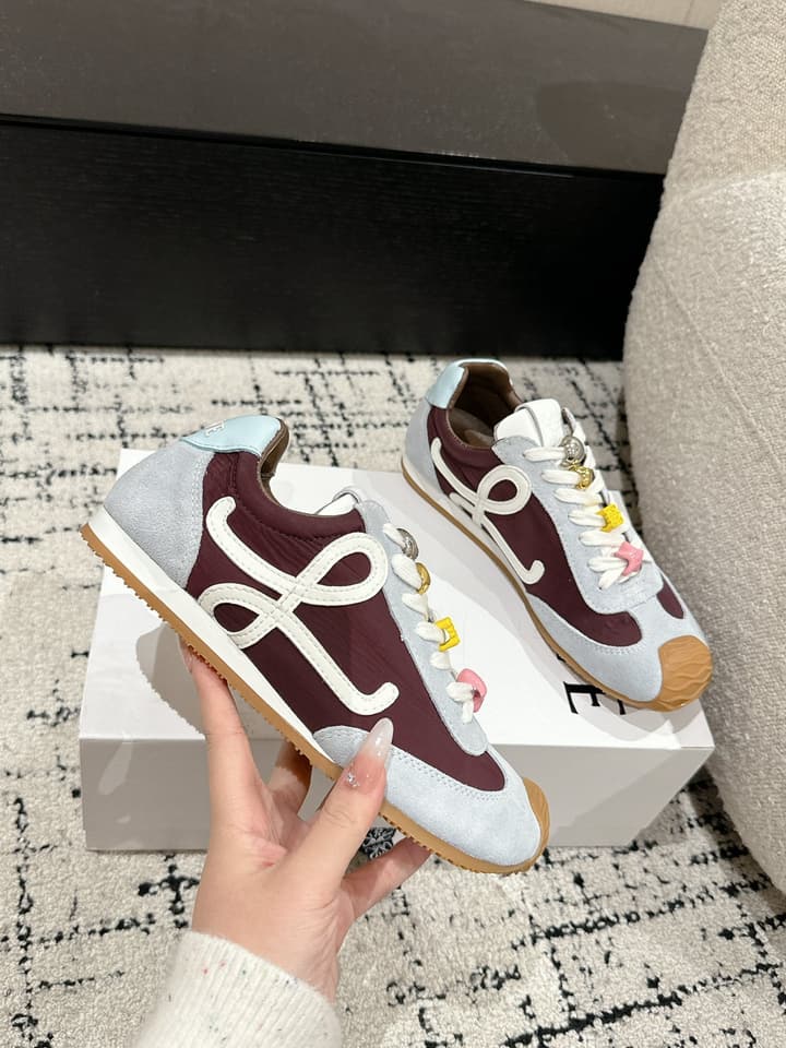 Loewe Ballet Runner 2.0 Unisex Sneakers – 2025 Collection in White And Light Blue