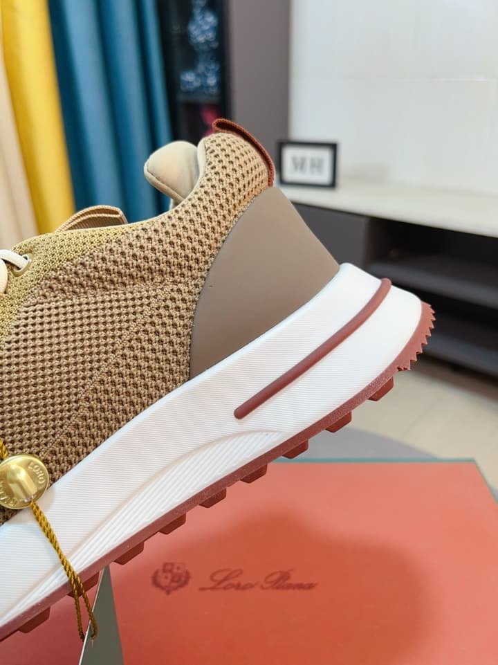 Loro Piana Classic Mesh and Leather Loafers