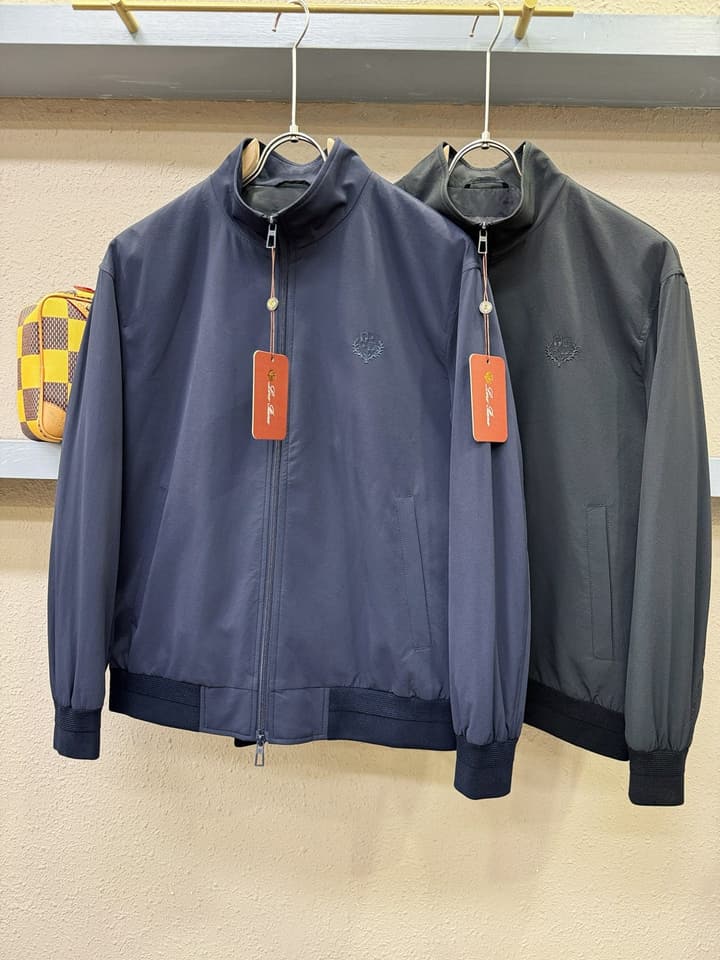 Loro Piana 2025 FW Imported Fabric Jacket – 2025FW in Dark Blue Jacket