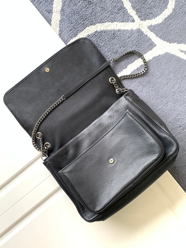 Saint Laurent Niki Oversized Flap Bag in Gold