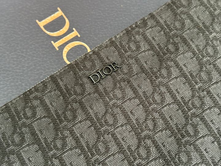 Dior Oblique Clutch Bag in Black Oblique Canvas